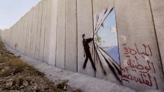 banksy - rolling back the wall